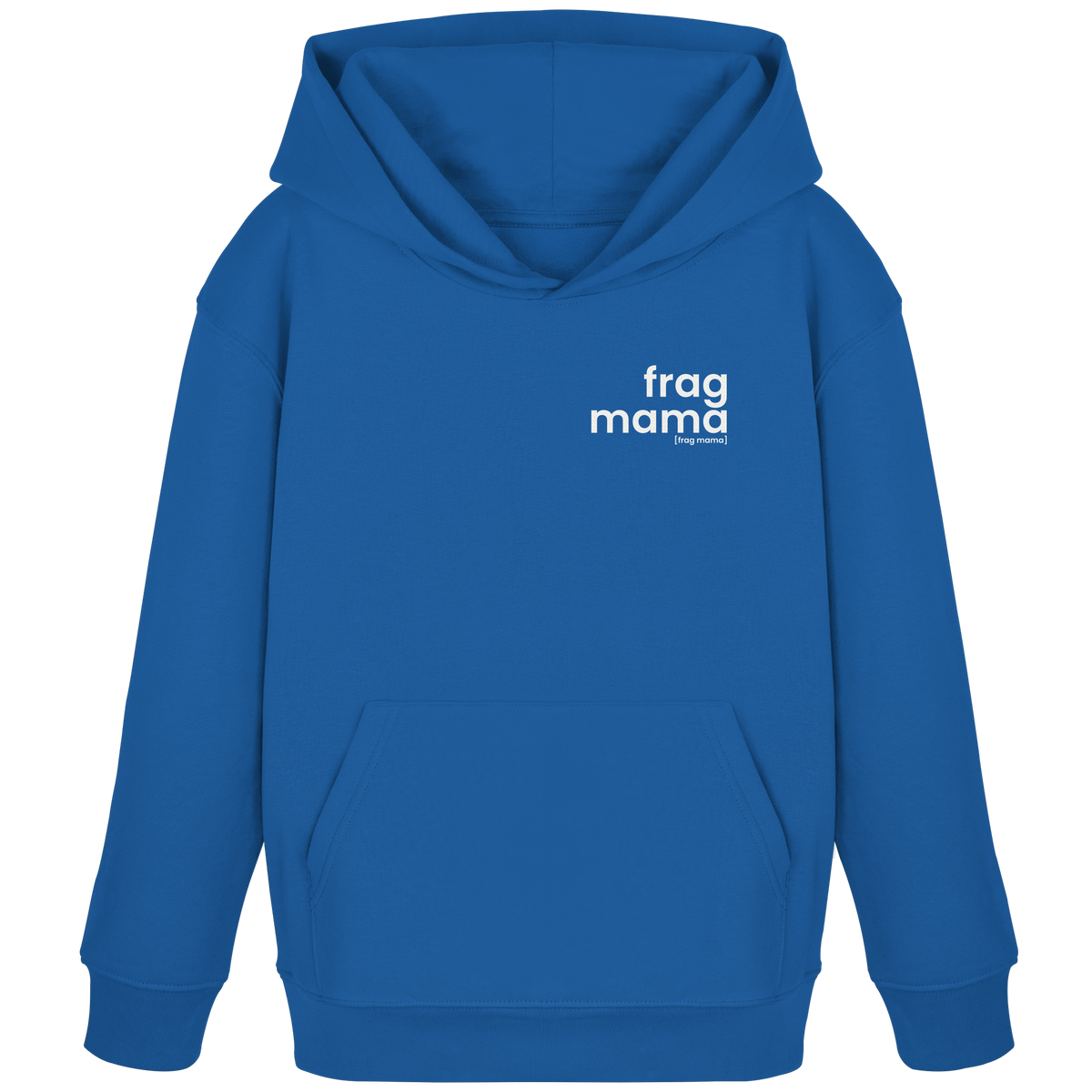 frag mama. – Bio Kinder Hoodie mit ehrlichem Statement