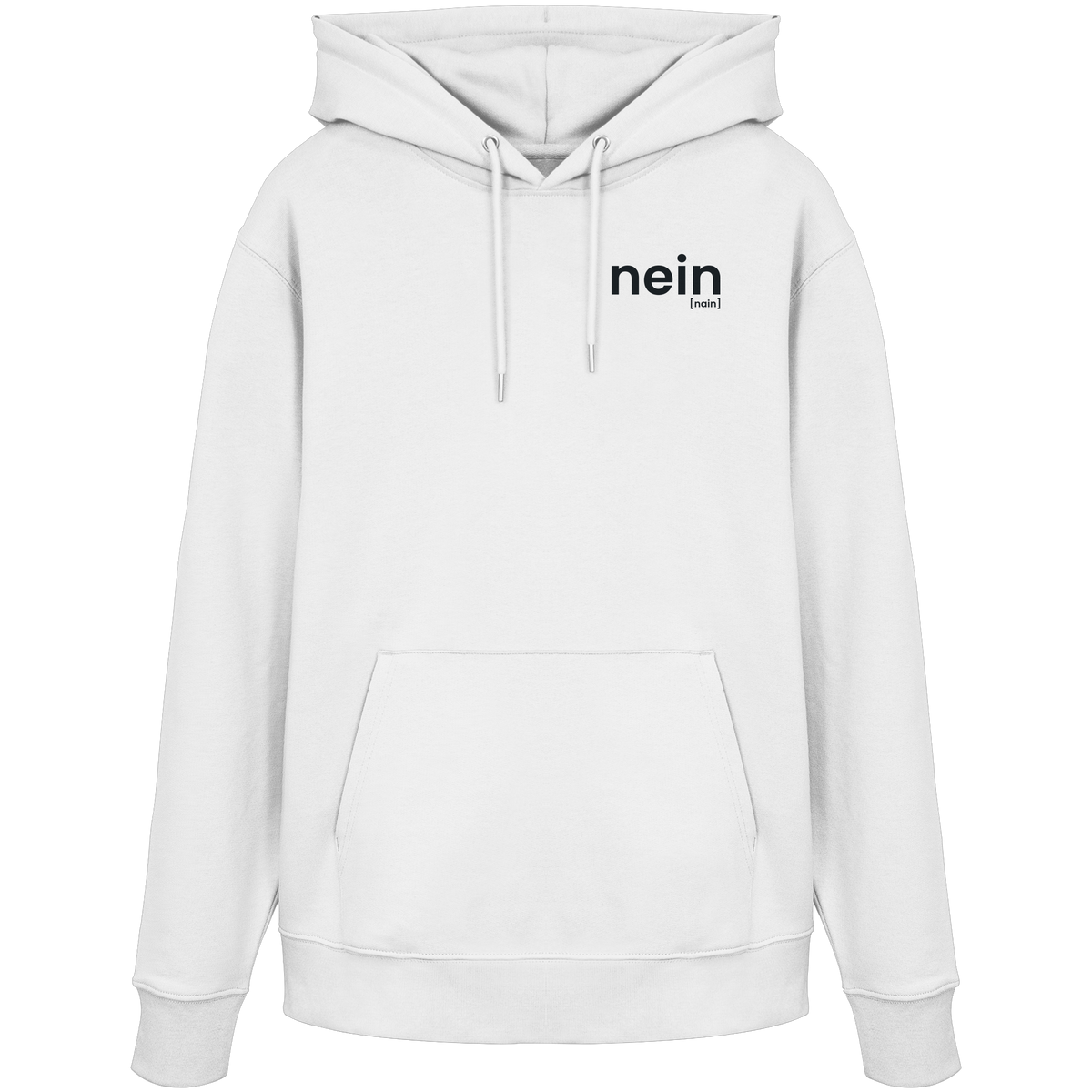 nein. – Bio Hoodie für klare Grenzen