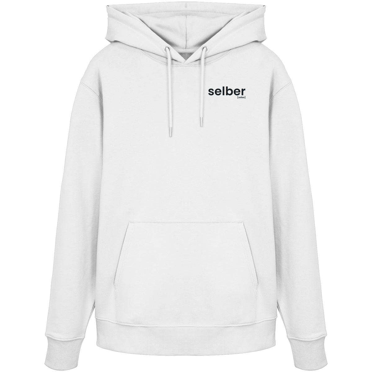 selber. – Bio Hoodie für eigene Entscheidungen