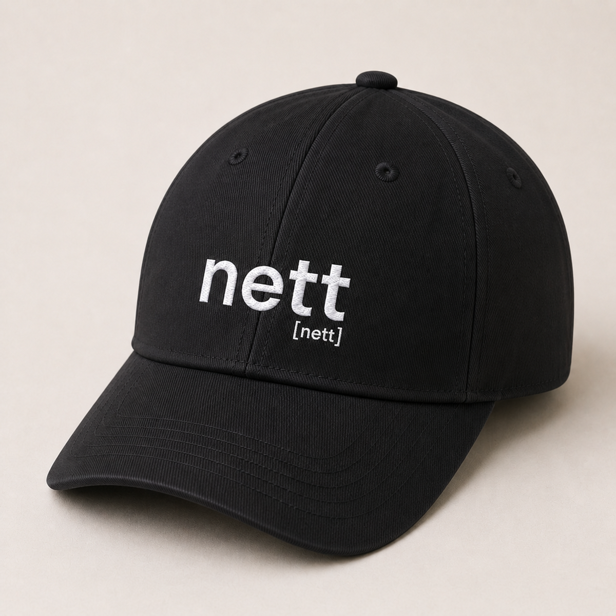 Anthrazitfarbenes Bio Basecap nett von JoisPulse mit gesticktem Statement